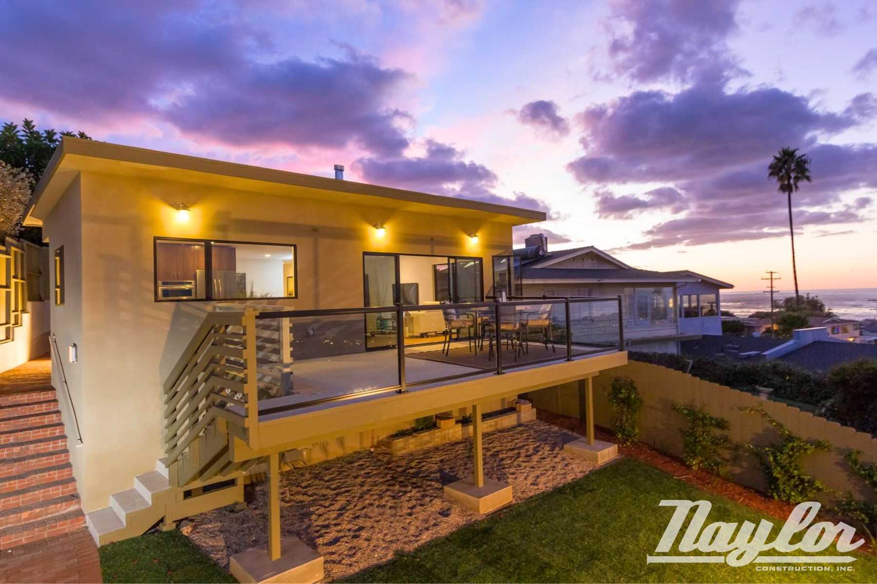 Santa Cruz home renovation in San Diego CA - Exterior - Naylor Construction - Custom Home Builder in San Diego CA