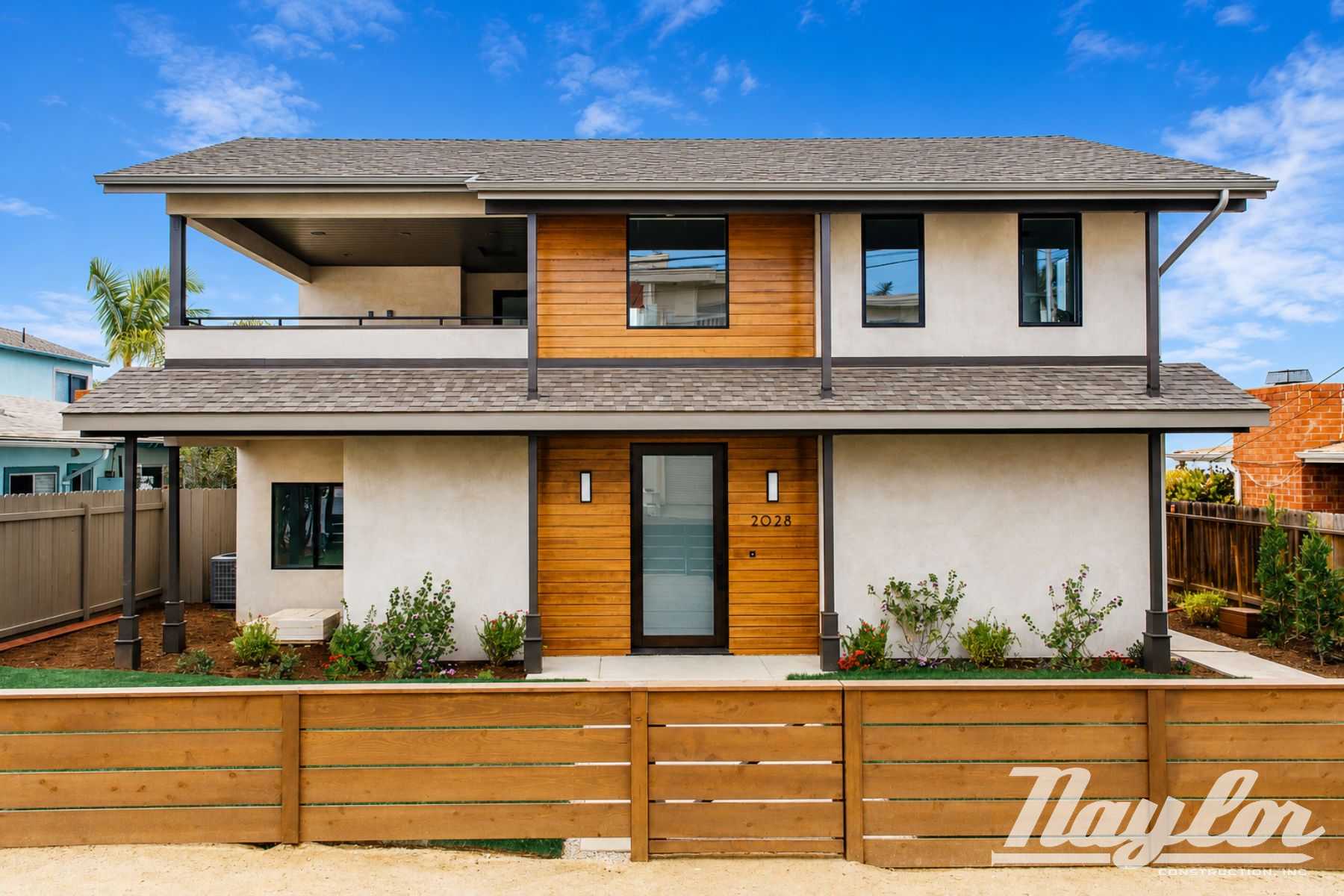Edinburg Cardiff, CA custom home build - front - Naylor Construction - Custom Home Builder San Diego, CA